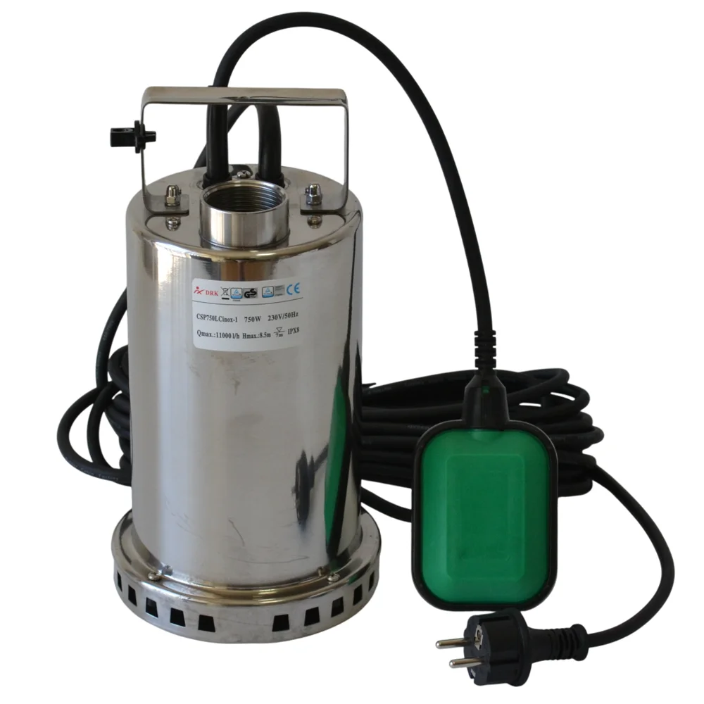 Pompă submersibilă pentru apă murdară, 750 W, 11.000 l/h, carcasă inox și flotor, CSP750LC [2]