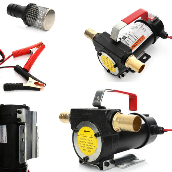 Oferta zilei - Pompa transfer lichide / motorina 12V, 40 l/min Kraft&Dele KD1159, pentru combustibili