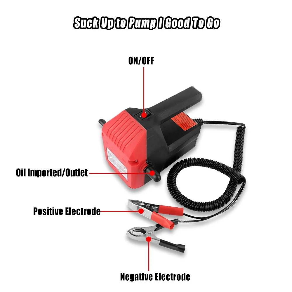 Pompa transfer ulei, combustibil, Model 2023 12V, debit 4-5 litri/minut, buton ON/OFF [2]
