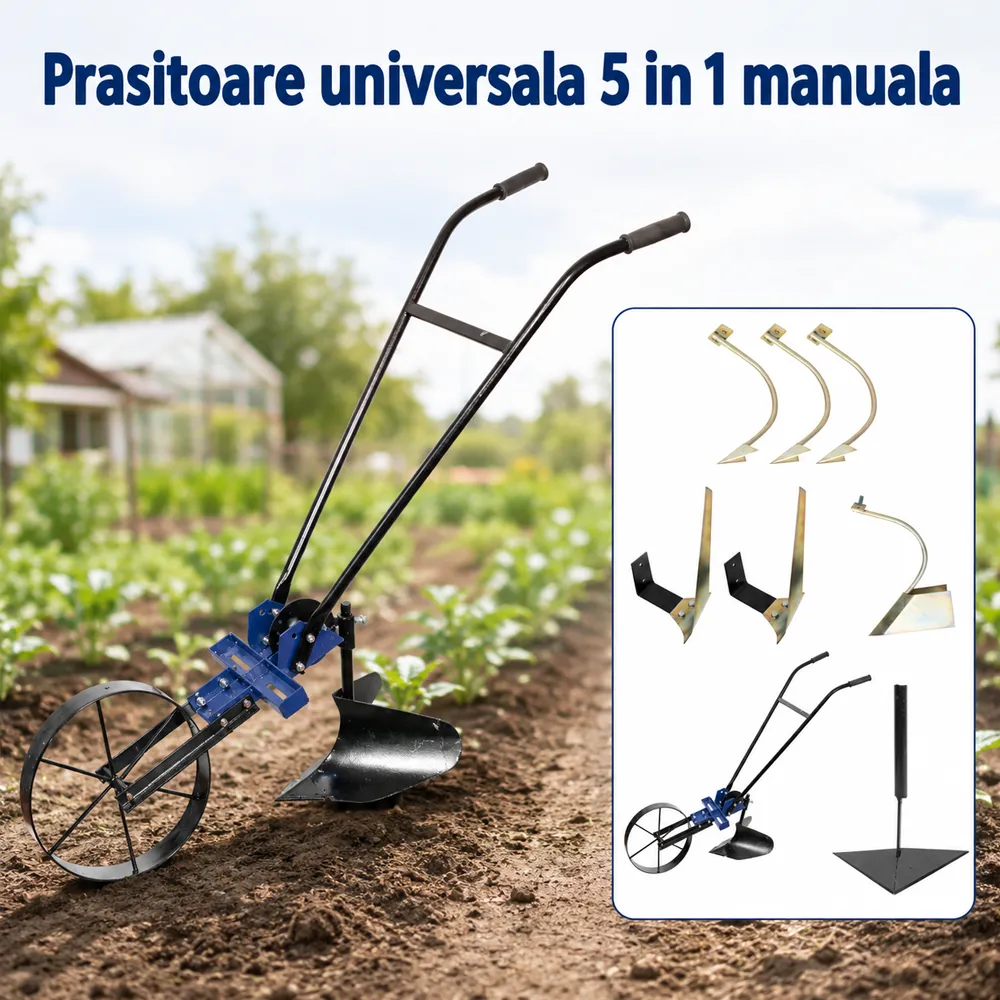 Prășitoare universală 5 în 1 pentru lucrări agricole și grădinărit [2]