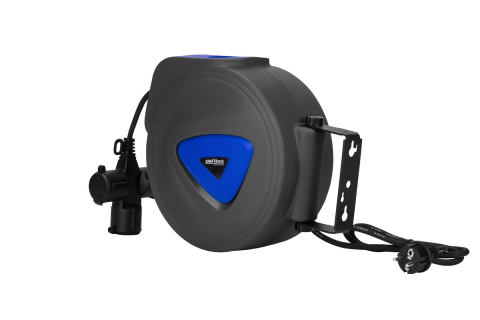 Truse scule reparatii Auto - Prelungitor electric cu tambur, 10 m, cablu 3x1.5 mm, priză cu protecție copii, montare pe perete