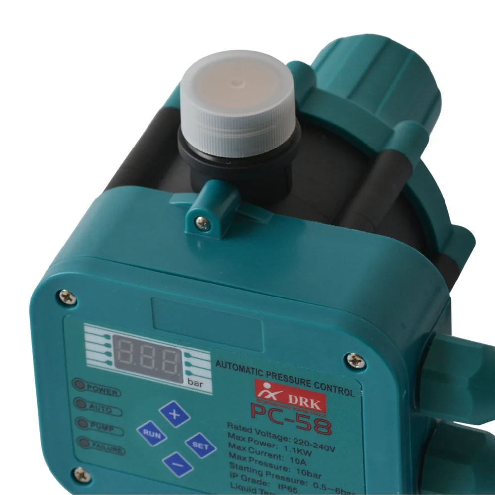 Presostat electronic digital pentru pompă, 1.1 kW, racord 1 tol, presiune reglabilă 0,5–6 bar, IP65, PC-58 [3]