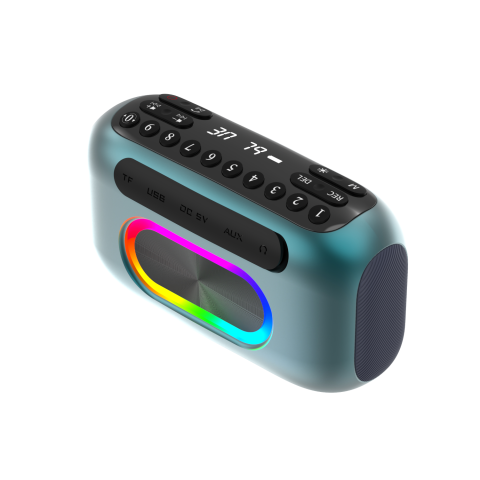 Boxă Portabilă cu Radio FM PLL, Bluetooth, Lumini RGB, USB și Slot Card TF [3]