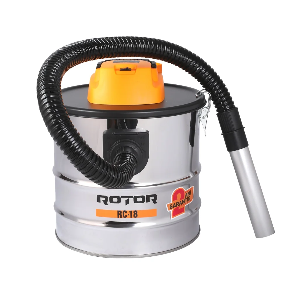 Aspiratoare - Aspirator pentru cenușă 1200W, rezervor metalic 18 L, filtru HEPA lavabil, RC-18