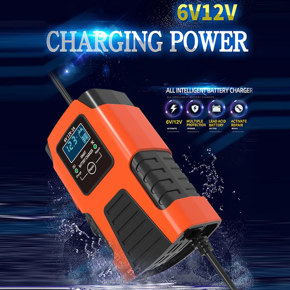 Redresor Auto,cu incarcare rapida si functie de reparare/desulfatare, 6-12V, Pb-acid, AGM, EFB, LiFePO40 [6]