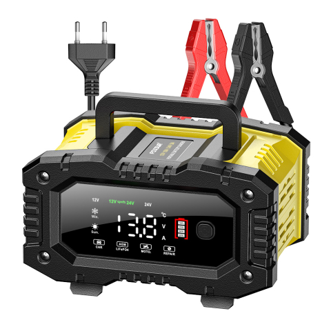 Redresor Auto Inteligent 10A, 12V/24V, cu Încărcare în 7 Etape și Funcție Reparare Baterie, compatibil cu bateriile LiFePO4, AGM, EFB, GEL, CA [2]