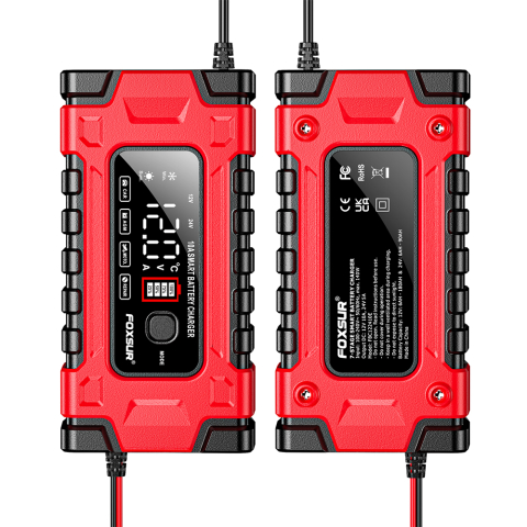 Redresor Auto Inteligent 12V 10A / 24V 5A, Fast Charge, pentru Mașină, Motocicletă, Camion, Baterii AGM, Gel, Deep Cycle, Plumb-Acid, Puls cu Funcție de Reparare [4]