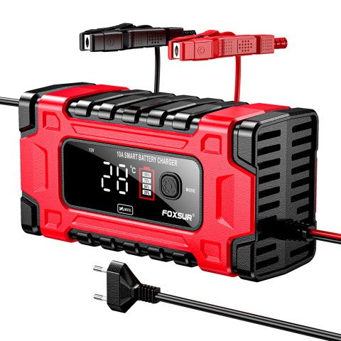 Redresoare - Redresor Auto Inteligent 12V 10A / 24V 5A, Fast Charge, pentru Mașină, Motocicletă, Camion, Baterii AGM, Gel, Deep Cycle, Plumb-Acid, Puls cu Funcție de Reparare