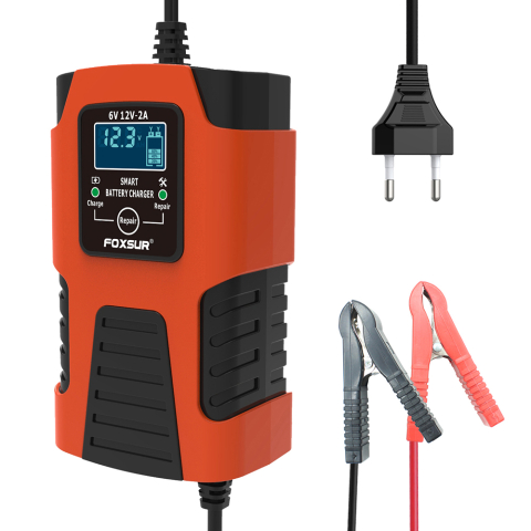 Redresor Inteligent 6V/12V 2A cu Afișaj Digital, pentru Baterii Plumb-Acid Auto și Moto [2]