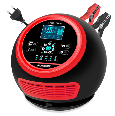 Redresoare - Redresor Profesional 12V/24V, 20A/10A, cu Funcție Reparare prin Impulsuri și Încărcare Inteligentă pentru Auto, Moto și Camioane