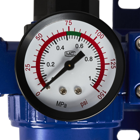 Reductor de Presiune Pneumatic 1/2", Filtru Separator de Apă și Lubrifiant, Manometru 10 Bar, Debit 1000 l/min [5]