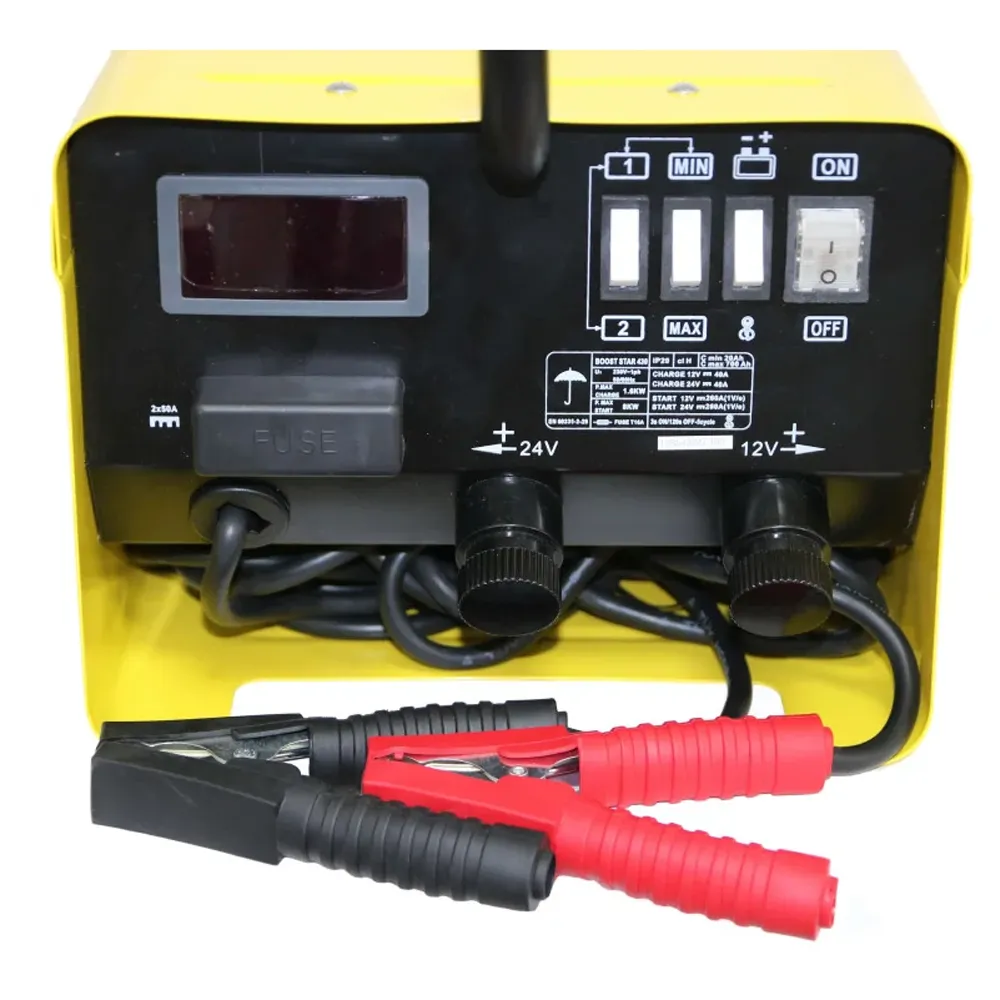 Robot de pornire și redresor auto 12/24 V, curent maxim 400 A, încărcare rapidă și roți de transport, BOOST STAR 430 IMPULS [2]