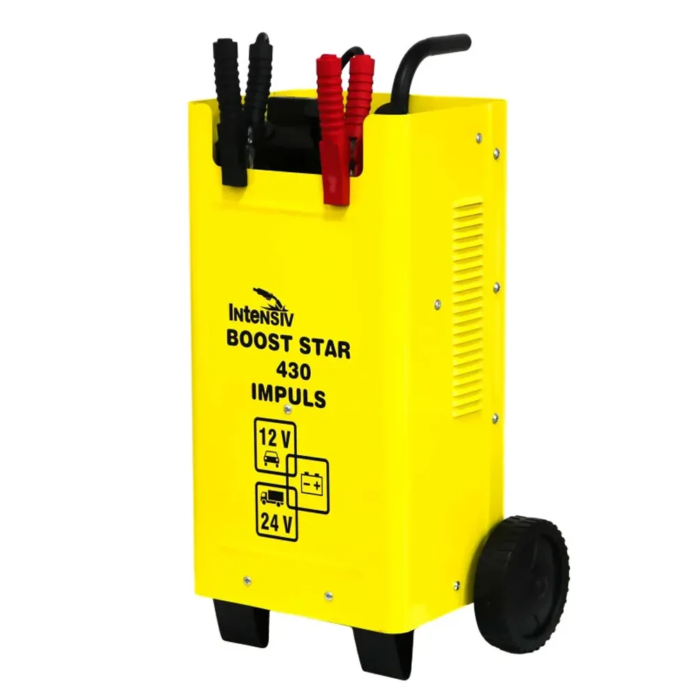 Redresoare - Robot de pornire și redresor auto 12/24 V, curent maxim 400 A, încărcare rapidă și roți de transport, BOOST STAR 430 IMPULS