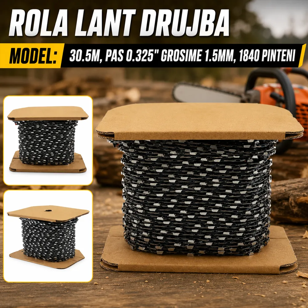 Rolă lanț drujbă 30,5 m, pas 0.325", 1,5 mm, 1840 pinteni [2]