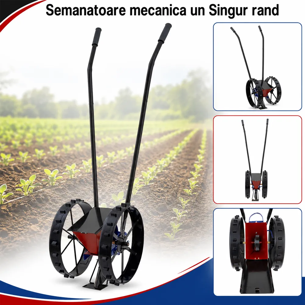 Semănătoare mecanică pentru grădină și seră, distanță reglabilă între culturi, VINITA [4]