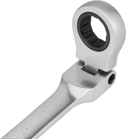 Set 12 Chei Combinate cu Clichet și Articulație, 8-19mm, Oțel Crom-Vanadiu, Husă de Transport Inclusă [10]