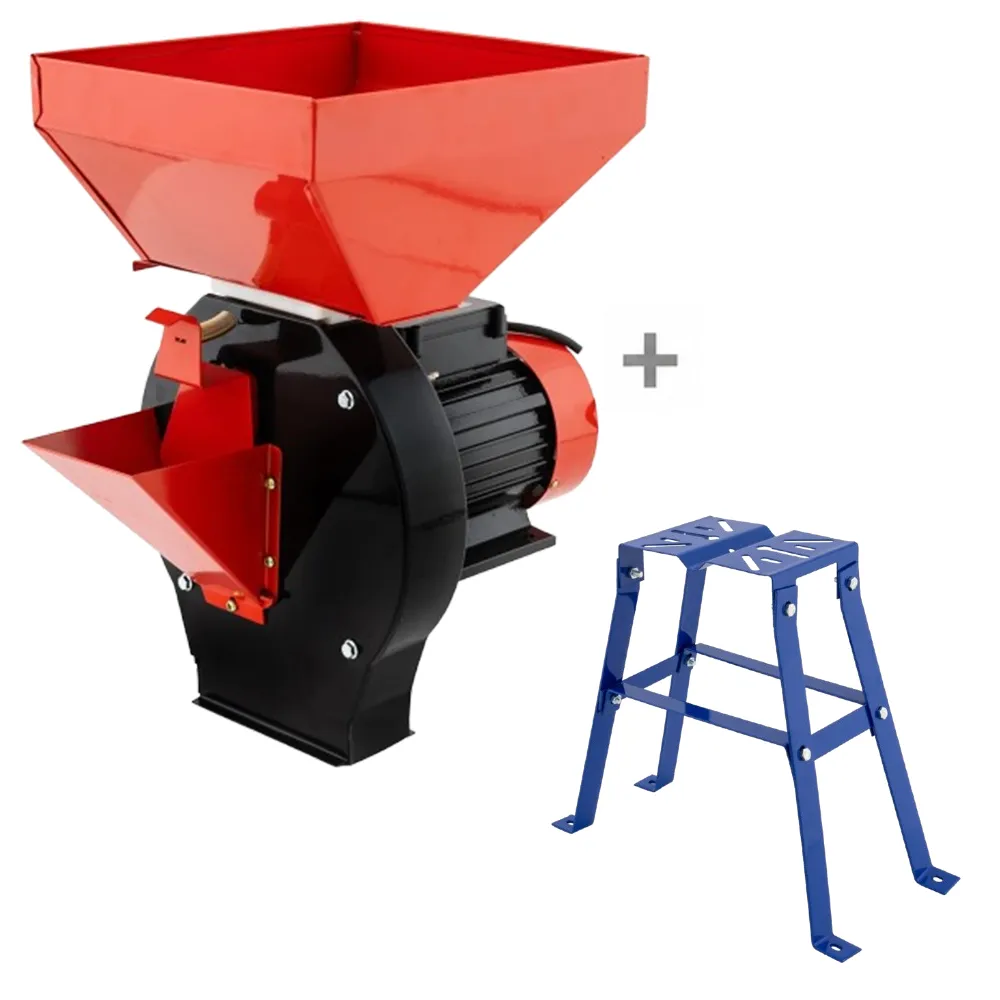 OFERTA ZILEI - SET: Moară electrică EM-1.1D pentru cereale și fructe, 3900W, 200 kg/h + Suport Moară