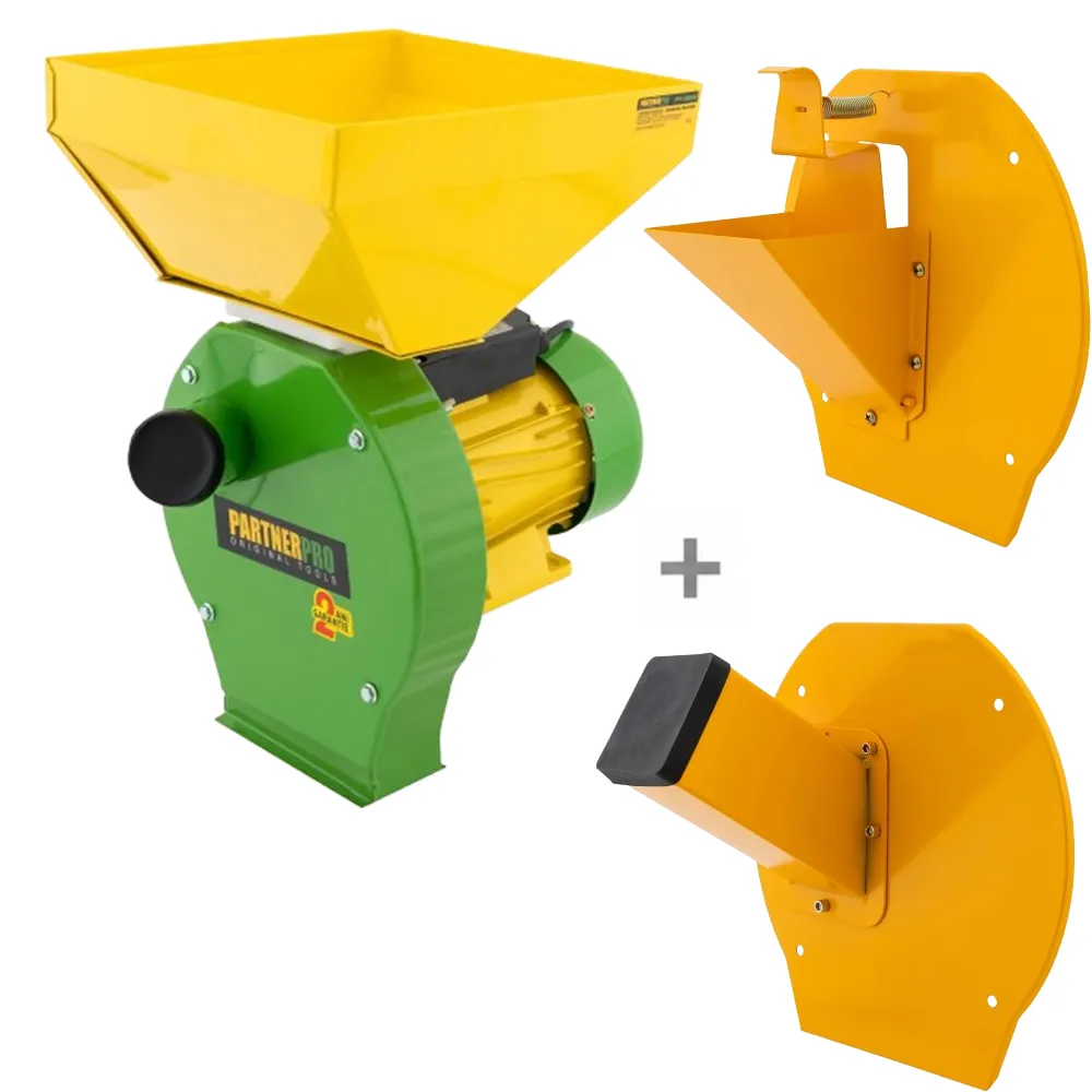 Mori de cereale și Batoze pentru porumb - SET: Moară electrică PP3900 pentru cereale și porumb, 3900W, 240 kg/h + Accesorii Fructe și Lucernă