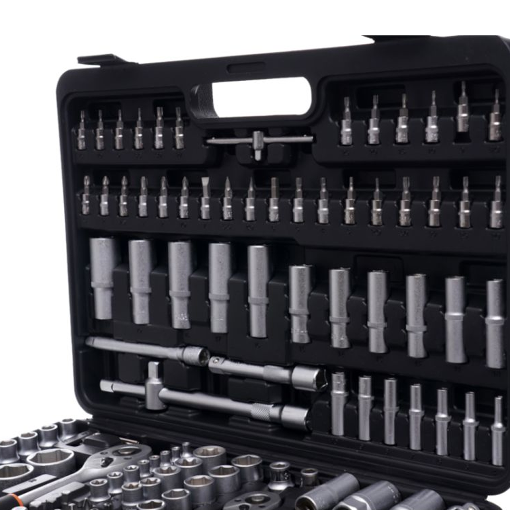 Set scule 292 piese, prinderi 1/4", 3/8" și 1/2", tubulare, biți și clichete, KD10460 [2]