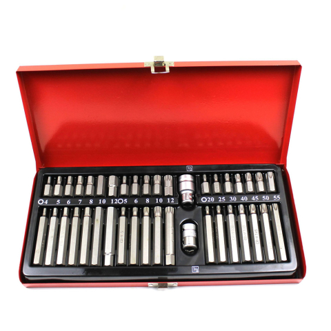 Truse scule reparatii Auto - Set Trusă Biti Torx Profesională, 40 Piese, Oțel Chrome-Vanadium (Cr-V), cu Adaptoare și Cutie Metalică de Transport