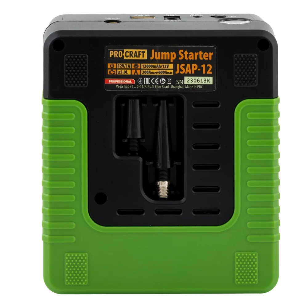 Starter auto cu compresor 12 V, 600 A vârf, 300 A pornire, 30 L/min, JSAP-12 [3]