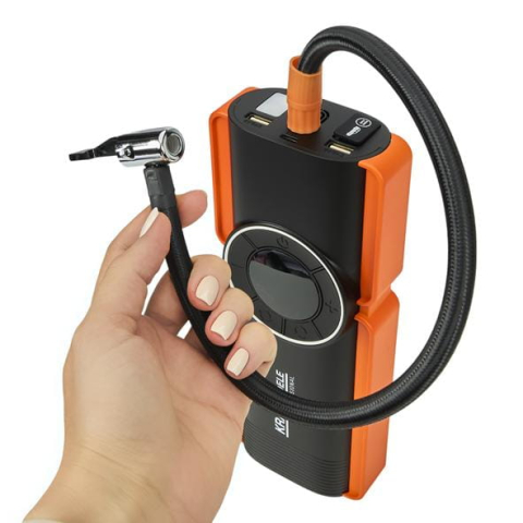 Starter Auto Multifuncțional 1200A, 10000mAh, cu Compresor Aer, Powerbank și Lanternă LED [2]