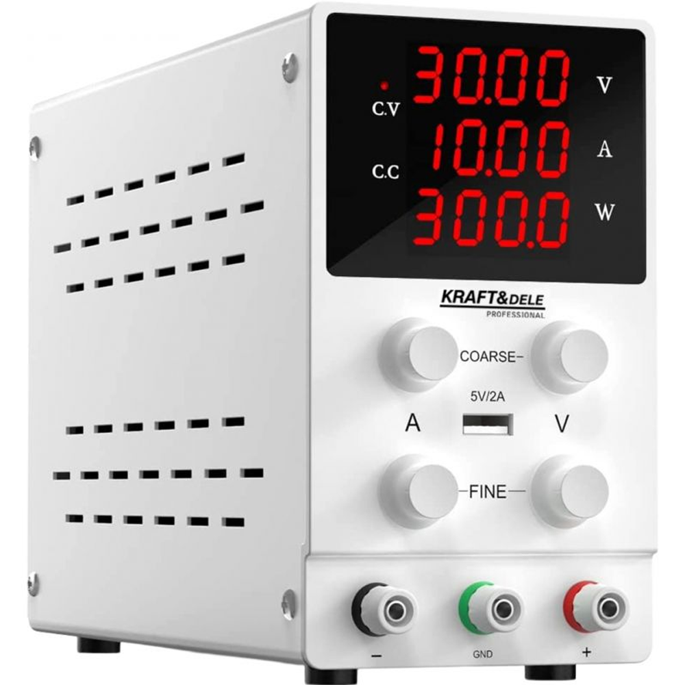 OFERTA ZILEI - Sursă de alimentare de laborator reglabilă 0–30 V, 0–10 A, eficiență >85%, KD5870