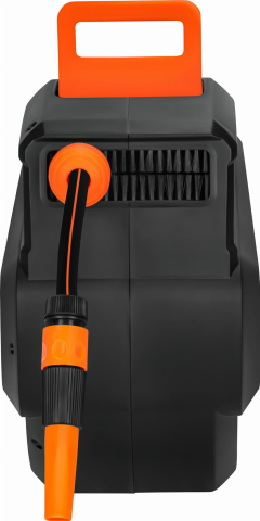 Tambur Automat cu Furtun de Grădină Retractabil 20m + 2m, Diametru 1/2", Suport Perete Pivotant și Sistem de Frânare [1]