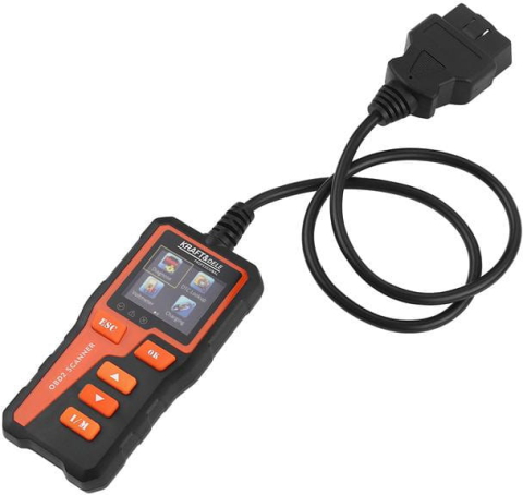 Tester de Diagnosticare Auto OBD II/EOBD cu Ecran Color de 2.36 Inci, Cititor și Ștergător Coduri de Eroare Check Engine și Funcție Analiză Baterie [3]