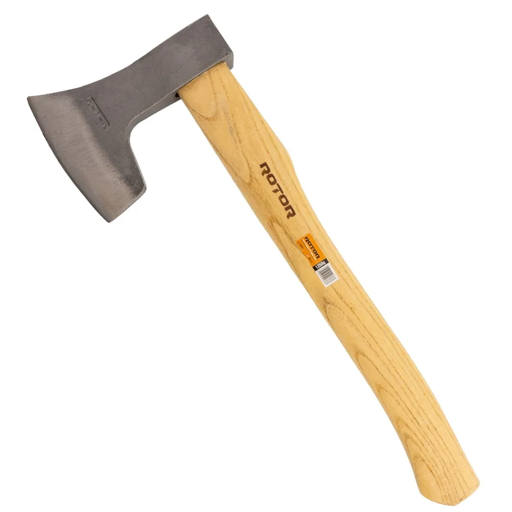 Topoare și unelte pentru despicat lemne - Topor românesc 1250 g cu mâner din lemn, lungime 49,9 cm