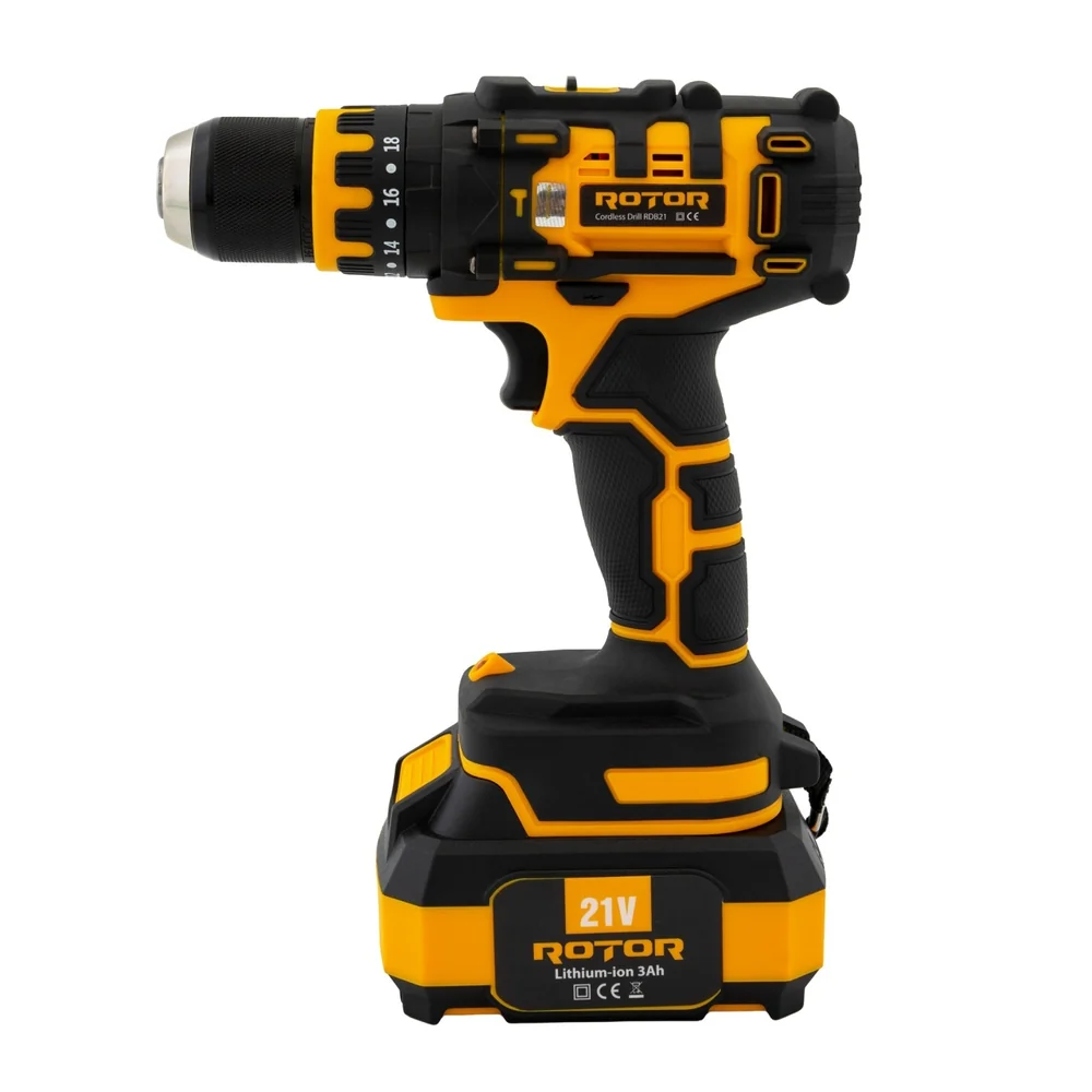 Mașină de găurit și înșurubat cu acumulator 21V, 30 Nm, Brushless, 2 acumulatori 3Ah, RDB21 [4]