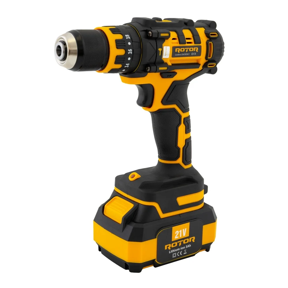 Mașină de găurit și înșurubat cu acumulator 21V, 30 Nm, Brushless, 2 acumulatori 3Ah, RDB21 [3]