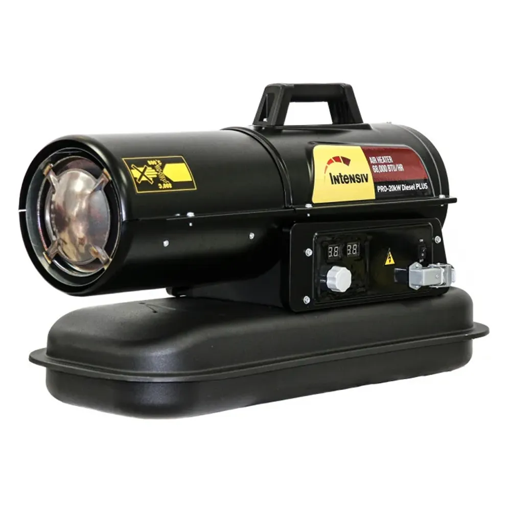 Aeroterme - Tun de căldură pe motorină 20 kW, debit 550 m³/h, termostat digital și rezervor de 19 l, PRO 20 kW DIESEL+
