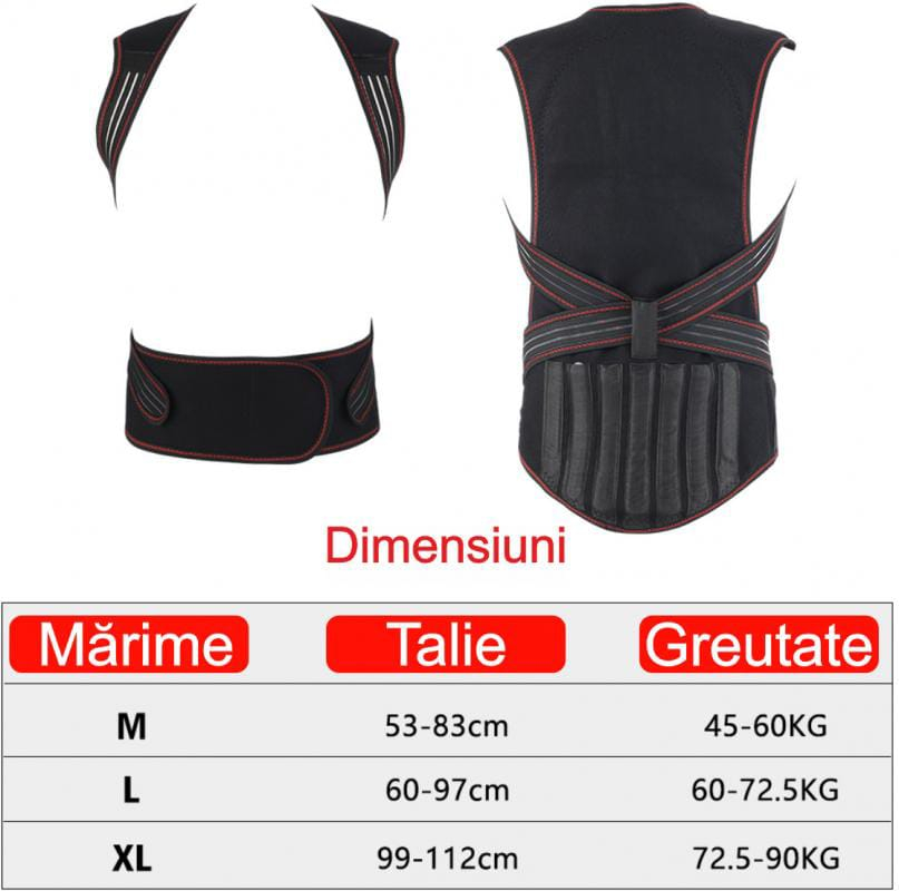 VESTĂ TURMALINĂ CU FUNCȚIE DE CORECTOR PENTRU SPATE [9]