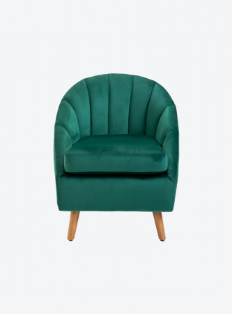 Dormitor - Fotoliu catifea smarald