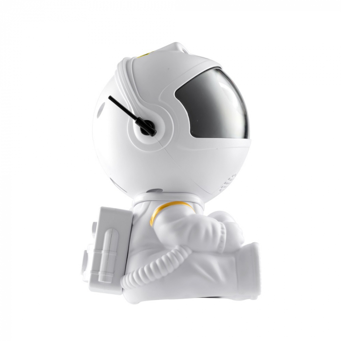 Proiector XO decorativ cu LED, lumina de veghe pentru copii, in forma de astronaut cu steluta in mana, 8 moduri de operare diferite, cap magnetic rotativ 360 grade, cu telecomanda, copii bebelusi pari [2]