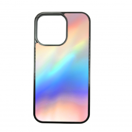 Glam - Husa ELENCASE, Glam Aurora, Laterale Soft Grip TPU si Spate Hard PC, Slim, Margini Ridicate pentru Protectia Ecranului si a Camerelor