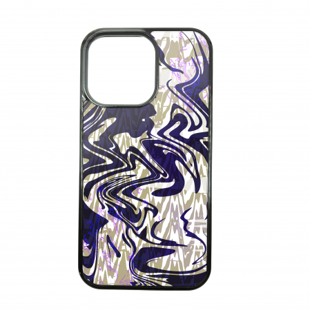 Liquify - Husa ELENCASE, Liquify White, Laterale Soft Grip TPU si Spate Hard PC, Slim, Margini Ridicate pentru Protectia Ecranului si a Camerelor