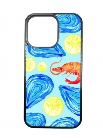 COLECTII DE HUSE ELENCASE - Husa ELENCASE, Oceanic, Laterale Soft Grip TPU si Spate Hard PC, Slim, Margini Ridicate pentru Protectia Ecranului si a Camerelor