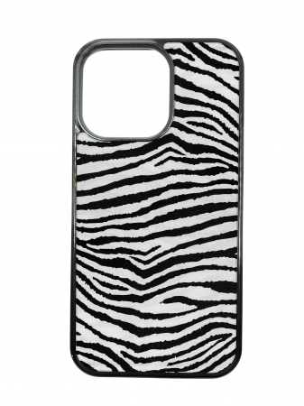 COLECTII DE HUSE ELENCASE - Husa ELENCASE, Zebra Power, Laterale Soft Grip TPU si Spate Hard PC, Slim, Margini Ridicate pentru Protectia Ecranului si a Camerelor
