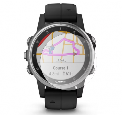 FOLIE PROTECȚIE SMARTWATCH - Smartwatch Garmin Fenix 5S Plus - Folie protectie Compatibila, Set 2 Buc