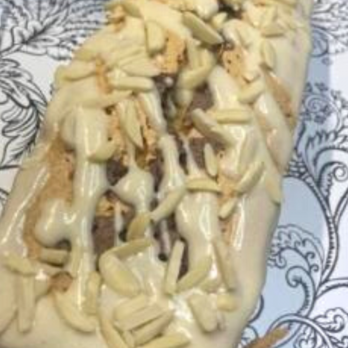 Chec artizanal glazurat cu fulgi MIGDALE, 350 g [3]