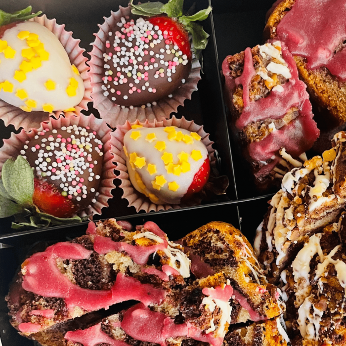 Chec box vegan (de post) cu căpșuni glasate [5]