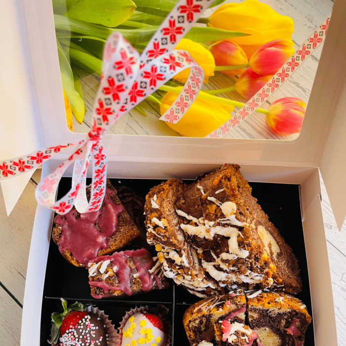 Chec box vegan (de post) cu căpșuni glasate [6]