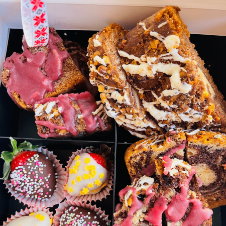 Chec box vegan (de post) cu căpșuni glasate [6]