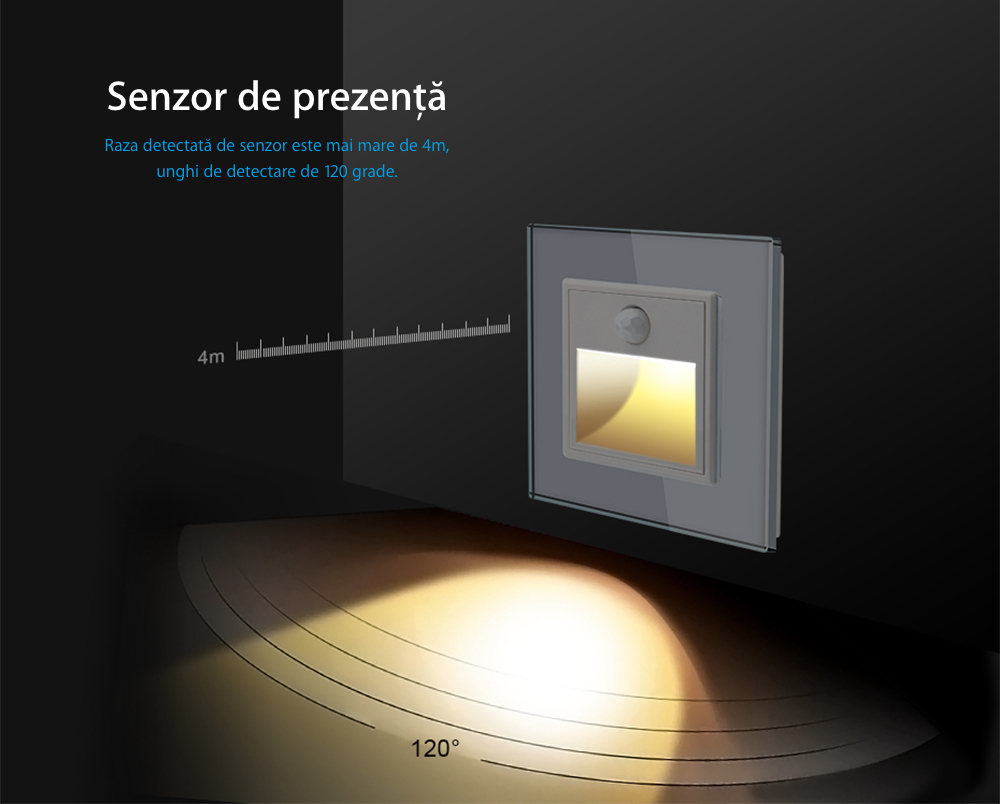 Lampa de veghe cu senzor Livolo