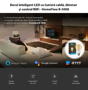 Bec inteligent led wireless Homeflow b 5007