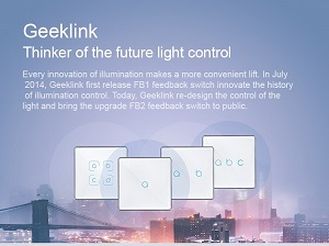 Intrerupator cu touch inteligent Geeklink fb2