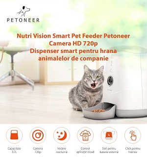 Dispenser smart hrana animale Petoneer Nutrivision