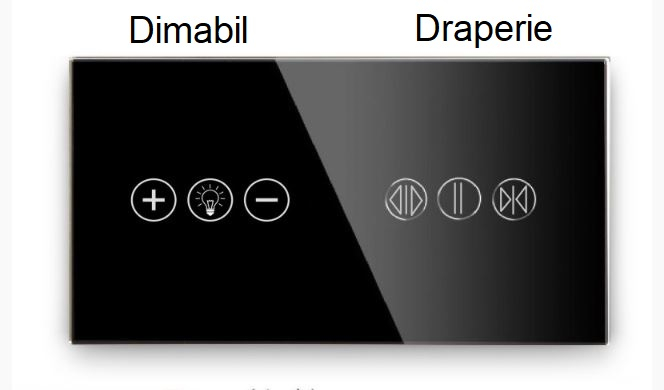 Intrerupator tactil 2 doze configurabil (simplu, dublu, triplu, cap scara, dimabil, etc.) [11]